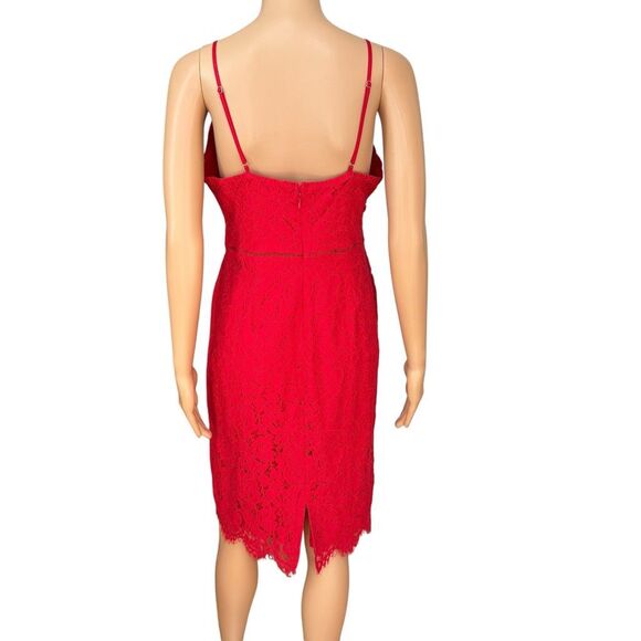 Astr the Label Women's Spaghetti Strap red Lace Sheath Dress Size M - Picture 4 of 9